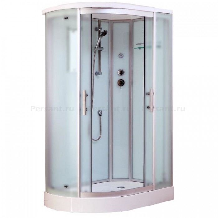 Душевая кабина Timo Standart 120x85 T-6602SRF, стекло рифленое, профиль матовый хром, правая