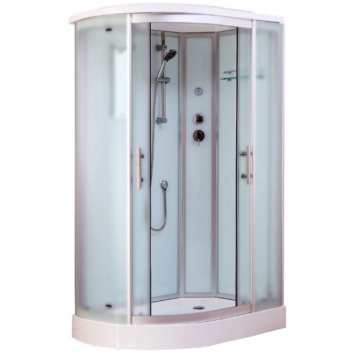 Душевая кабина Timo Standart 120x85 T-6602SRF, стекло рифленое, профиль матовый хром, правая