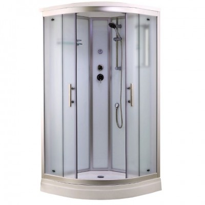 Душевая кабина Timo Standart 100x100 T-6601SF, стекло рифленое, профиль матовый хром