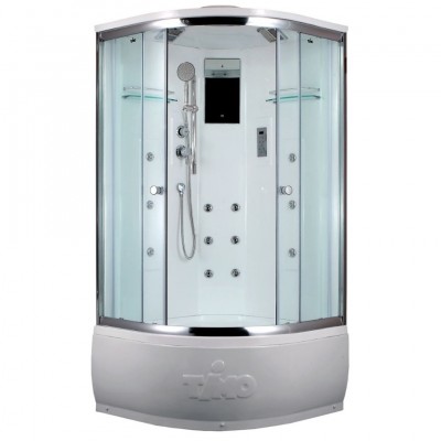 Душевая кабина Timo Lux 100x100 T-7700 стекло прозрачное, профиль хром Душевая кабина Timo Lux 100x100 T-7700 стекло прозрачное, профиль хром