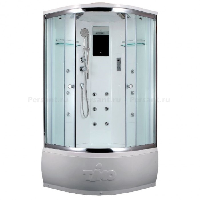 Душевая кабина Timo Lux 100x100 T-7700 стекло прозрачное, профиль хром