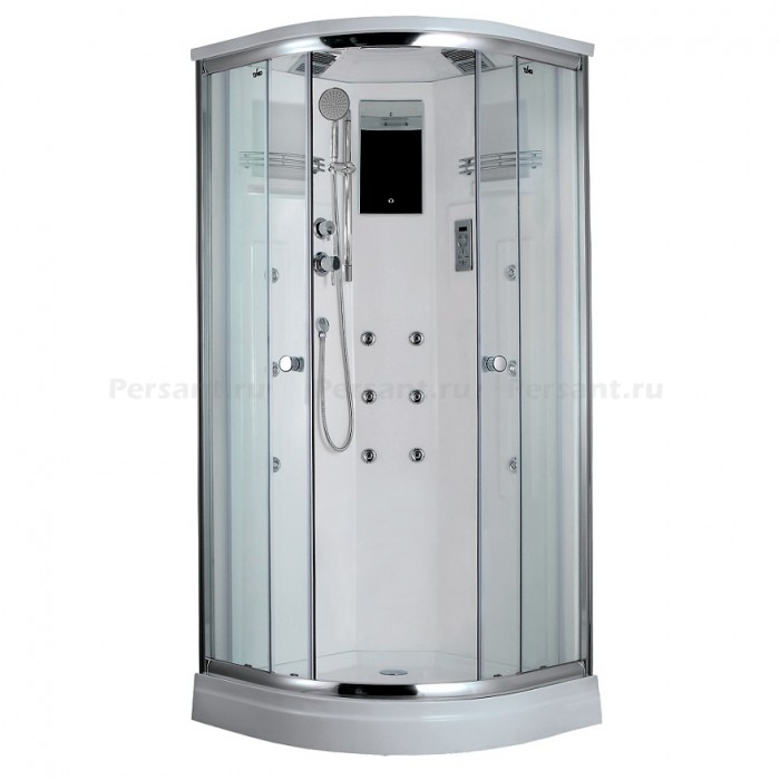 Душевая кабина Timo Lux 90x90 T-7709 стекло прозрачное, профиль хром
