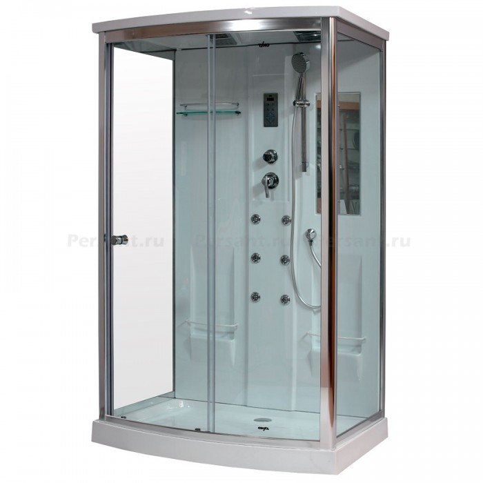 Душевая кабина Timo Lux 120x90 T-7715 стекло прозрачное, профиль хром