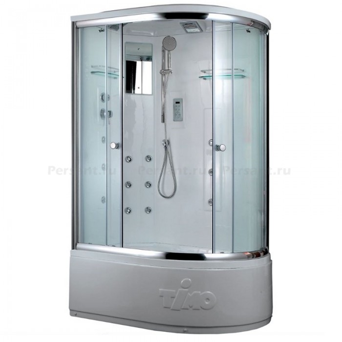 Душевая кабина Timo Lux 120x85 T-7720L, стекло прозрачное, профиль хром, левостороняя