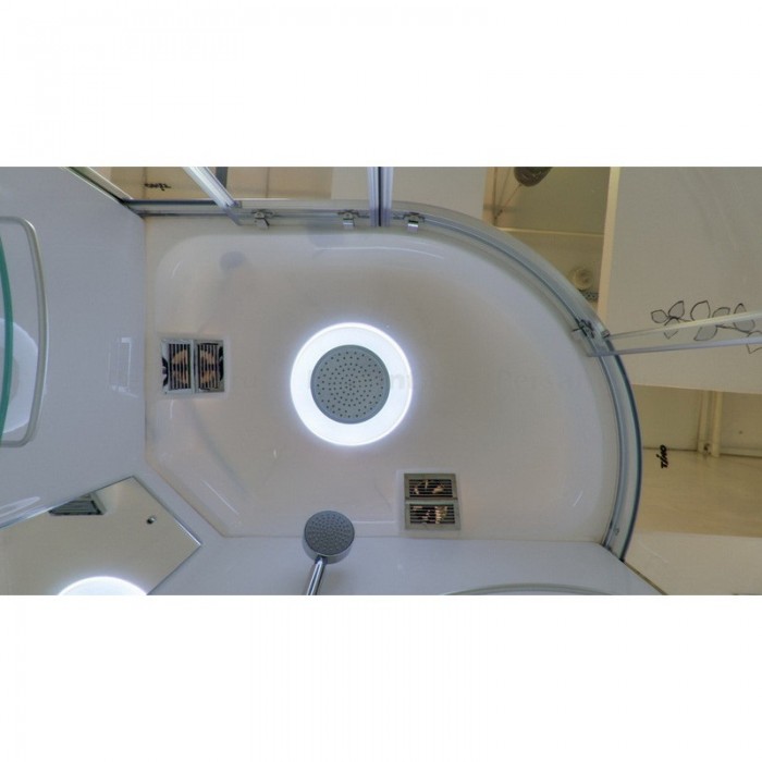 Душевая кабина Timo Lux 120x85 T-7720L, стекло прозрачное, профиль хром, левостороняя