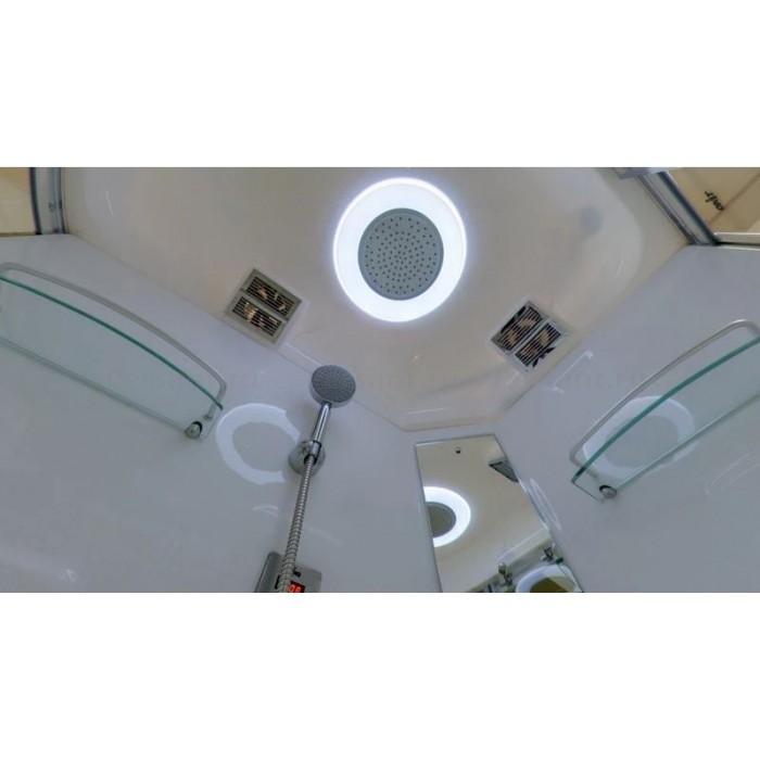 Душевая кабина Timo Lux 120x85 T-7720R, стекло прозрачное, профиль хром, правосторонняя