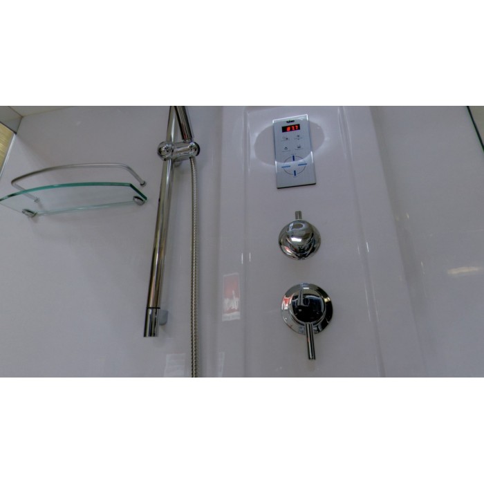 Душевой бокс Timo Lux 150x88 T-7750 стекло прозрачное, профиль хром