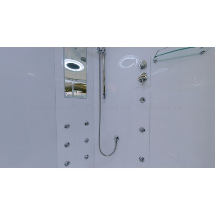 Душевой бокс Timo Lux 150x150 T-7755, стекло прозрачное, профиль хром