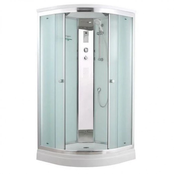 Душевая кабина Timo Comfort 100x100 T-8801 Fabric Glass, стекло рифленое