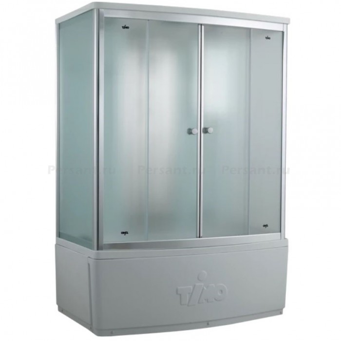 Душевой бокс Timo Comfort 150x88 T-8850F стекло рифленое, профиль хром