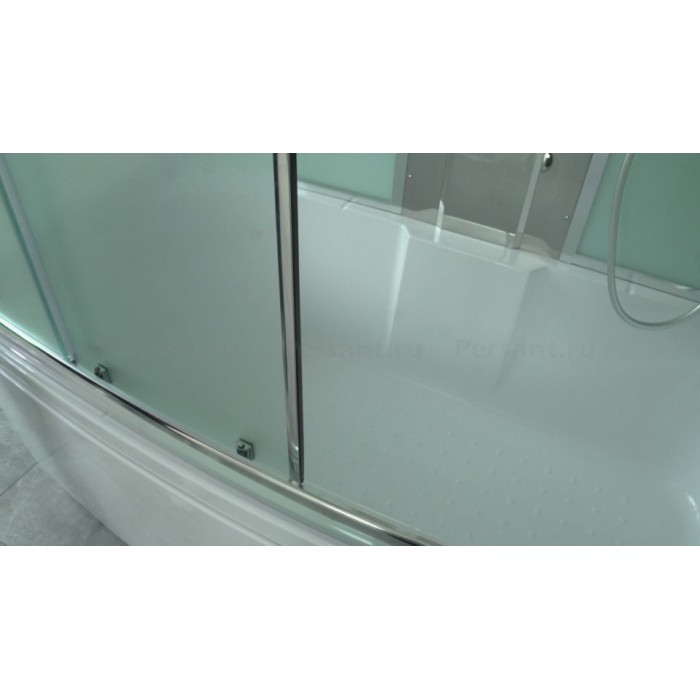 Душевой бокс Timo Comfort 150x88 T-8850F стекло рифленое, профиль хром