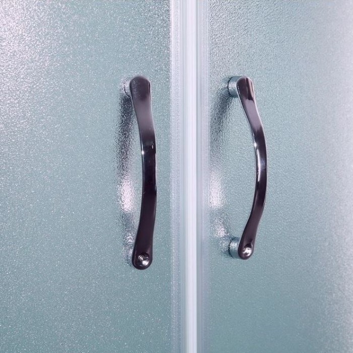 Душевая кабина Timo Eco 90x90 TE-0709 стекло рифленое, белый профиль