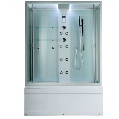 Душевой бокс Timo Lux 148x82 TL-1505 складные двери, профиль хром