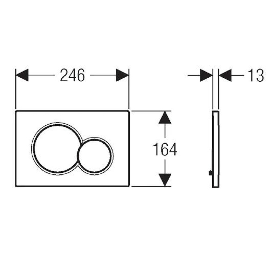 Кнопка смыва GEBERIT Sigma 01 115.770.DT.5