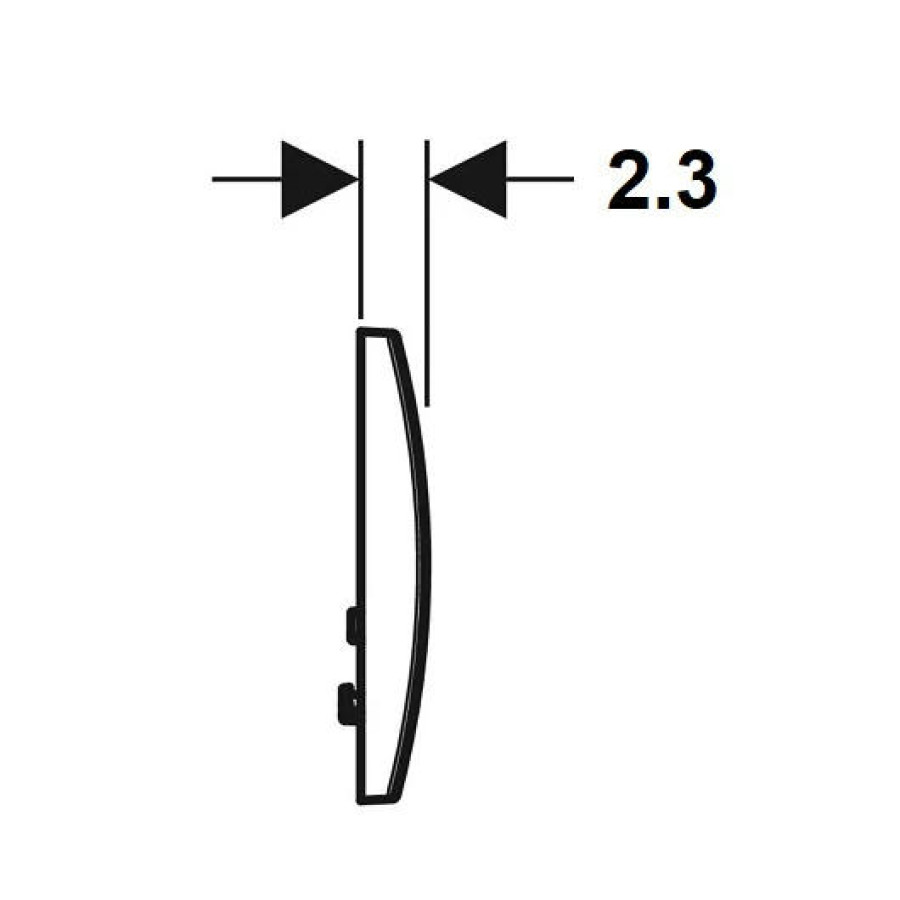 Кнопка смыва Geberit Delta01 для двойного смыва альпийский белый (115.107.11.1)