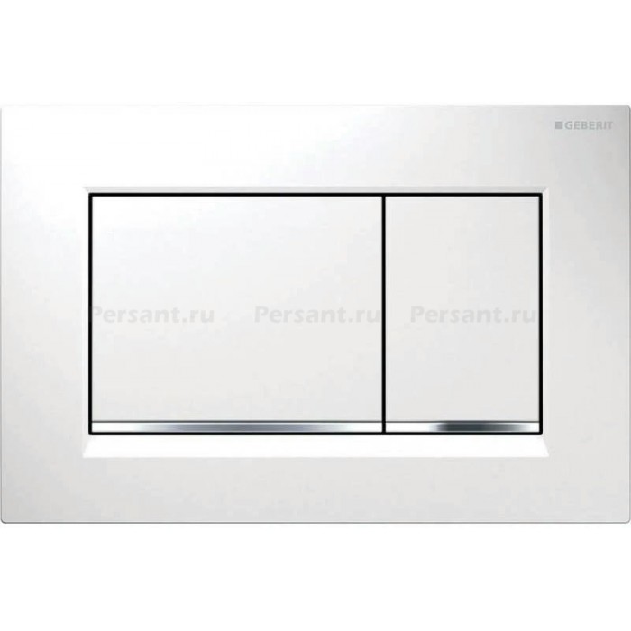 Кнопка смыва GEBERIT Sigma 30 115.883.KJ.1 белый глянец/хром