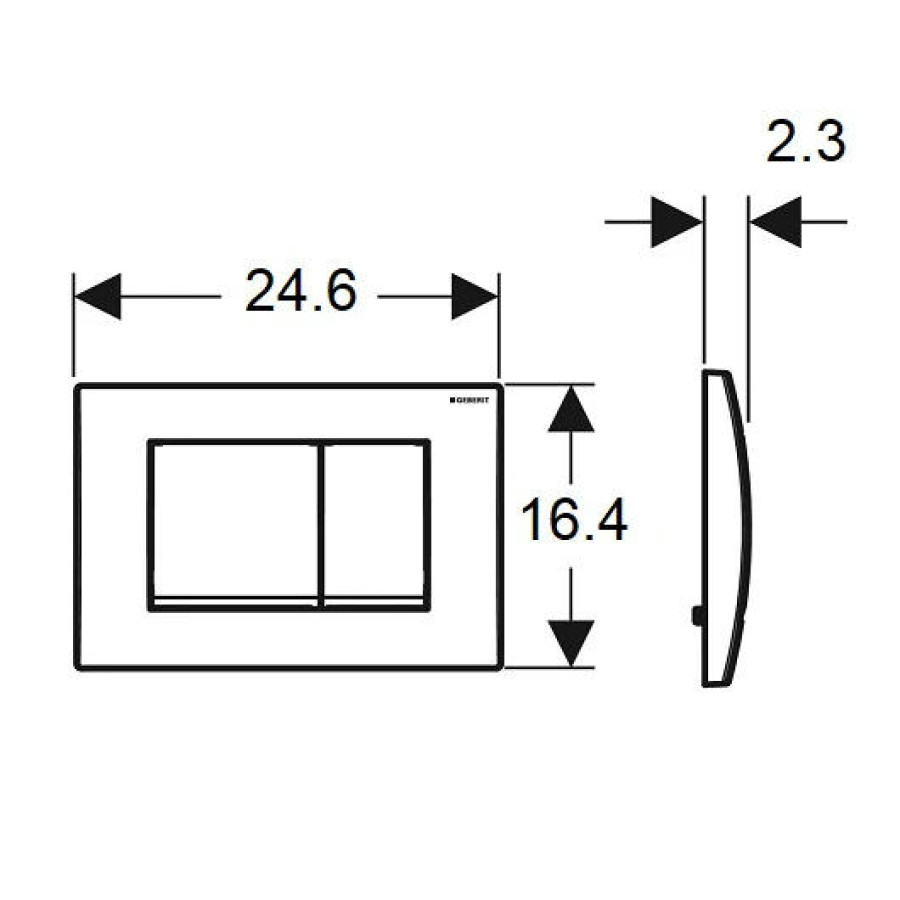 Кнопка смыва Geberit Delta30 115.137.21.1