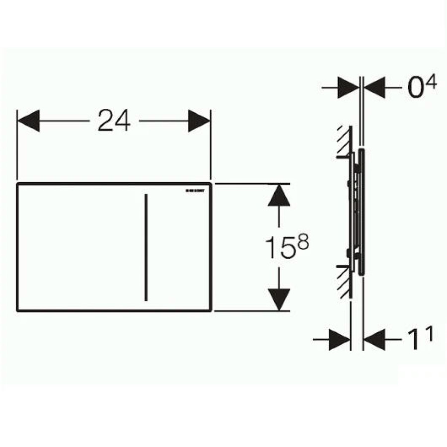 Кнопка смыва GEBERIT Sigma 70 115.620.SJ.1