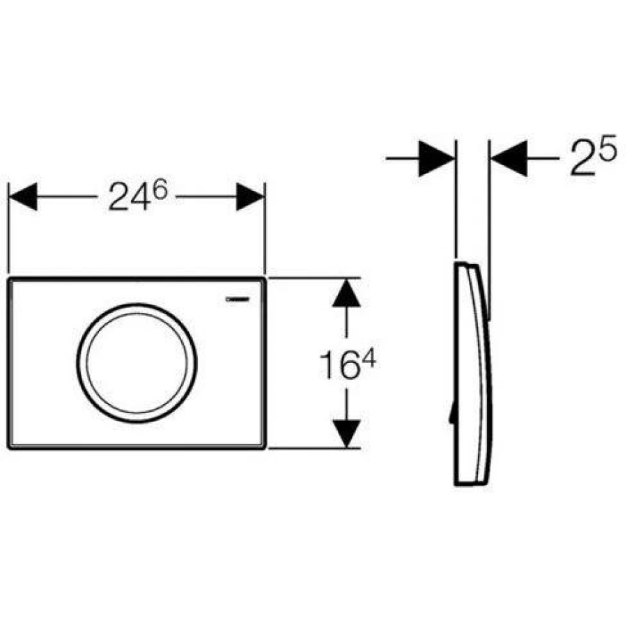 Кнопка смыва Geberit Delta 11 115.120.46.1