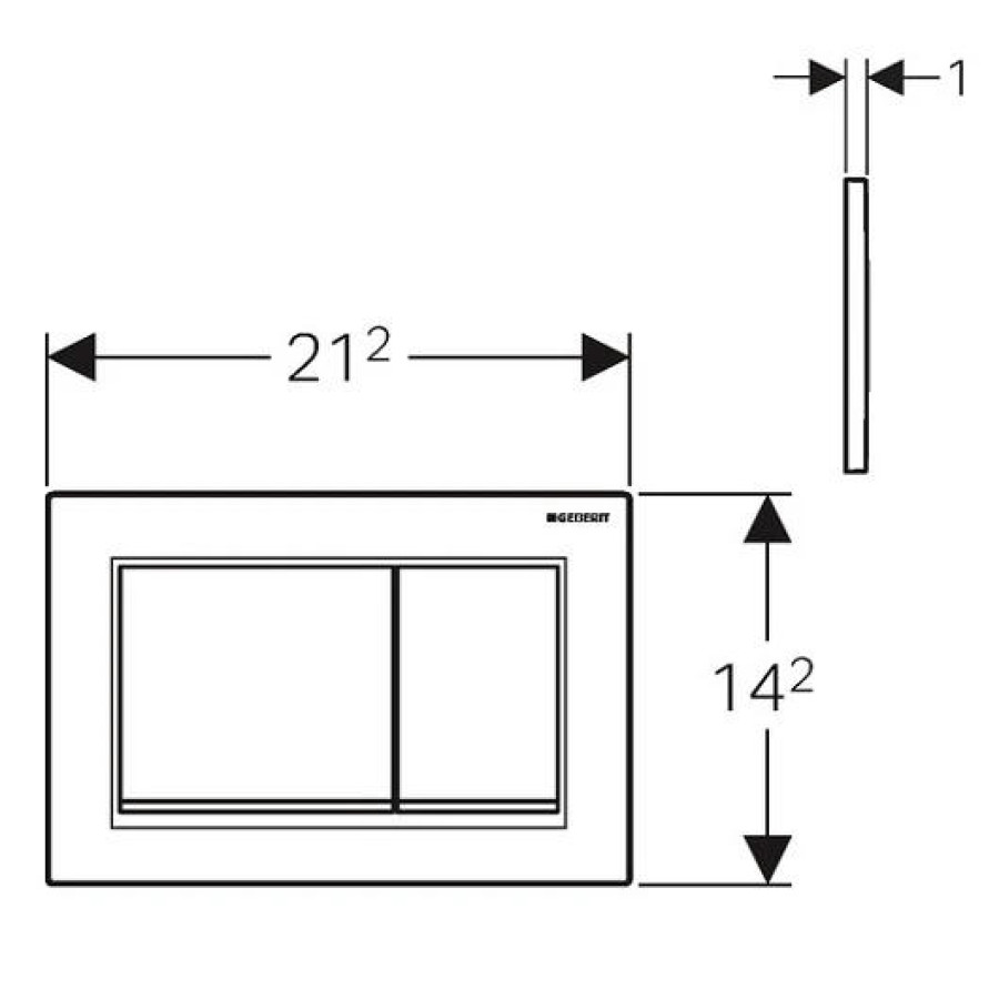 Кнопка смыва GEBERIT Omega 30 115.080.KH.1