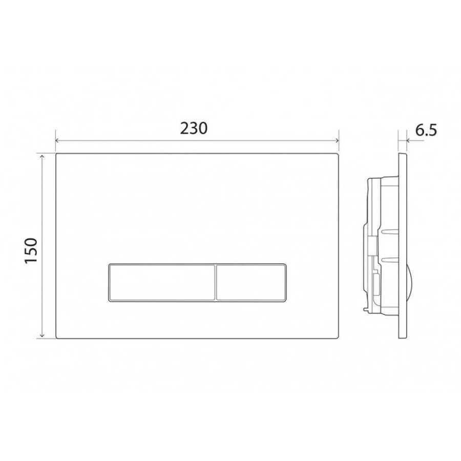 Кнопка смыва BelBagno GENOVA BB018-GV-BIANCO цвет-белый