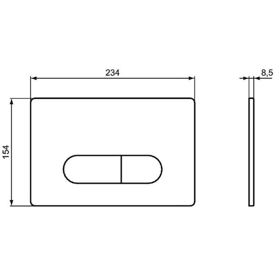 Кнопка смыва Ideal Standard OLEAS™ M1 SmartFlush R0117AA двойной смыв