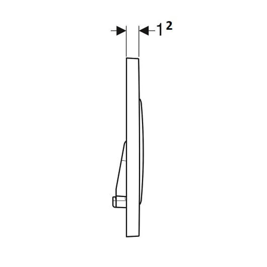 Кнопка смыва GEBERIT Sigma 20 115.882.JT.1 ( не оставляет отпечатков пальцев )