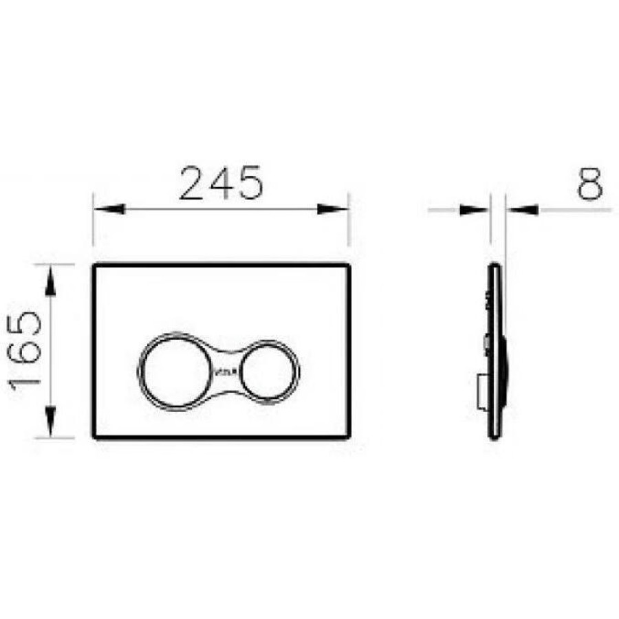 Кнопка смыва VitrA Sirius 740-0411