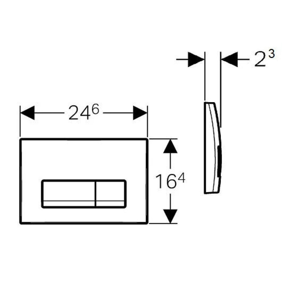 Кнопка смыва Geberit Delta50 115.119.21.1