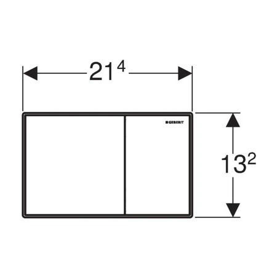 Кнопка смыва Geberit Sigma 60 115.640.GH.1 хром