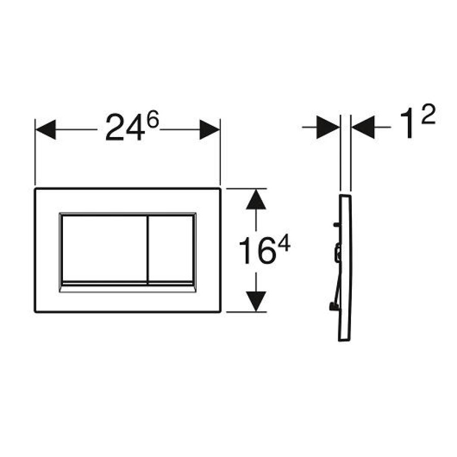 Кнопка смыва GEBERIT Sigma 30 115.883.KN.1