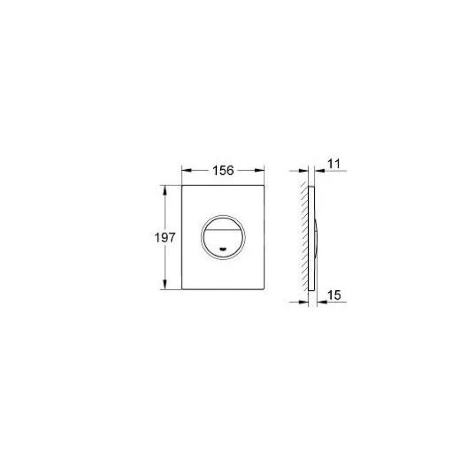 Клавиша смыва Grohe Nova Cosmopolitan 38765000