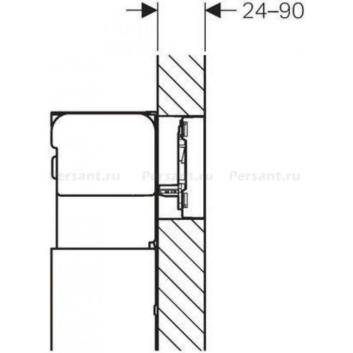 Кнопка смыва GEBERIT Omega 60 115.081.SQ.1