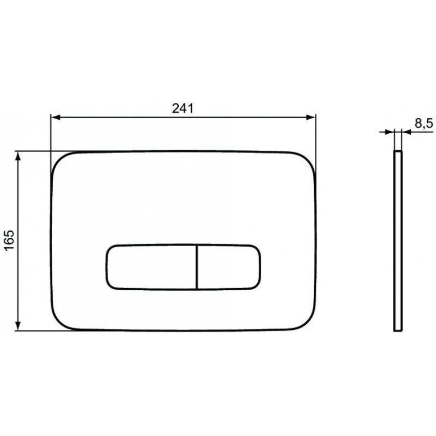 Кнопка смыва Ideal Standard Oleas M3 R0123AC белая