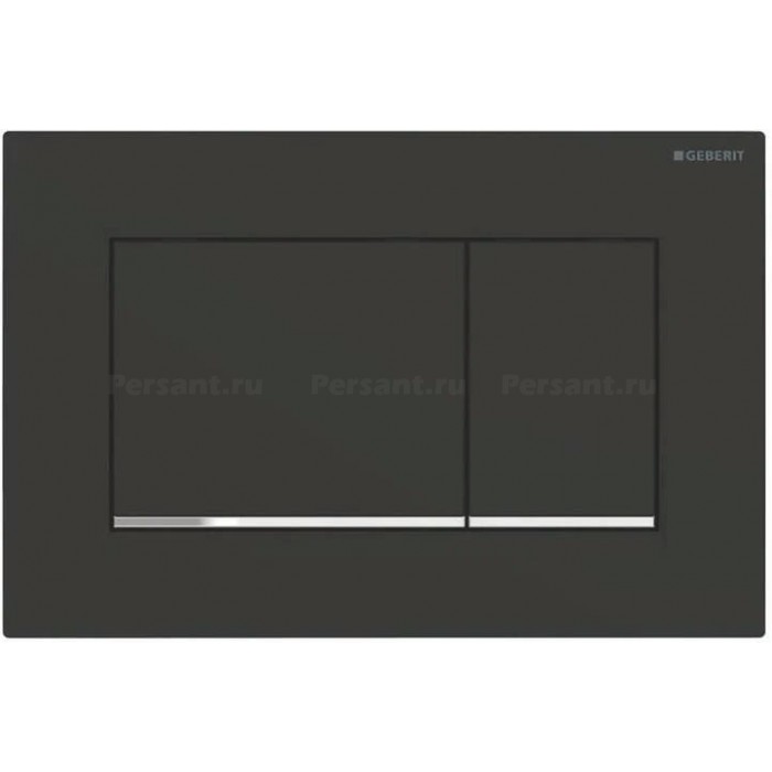 Кнопка смыва GEBERIT Sigma 30 115.883.14.1 черный матовый/хром