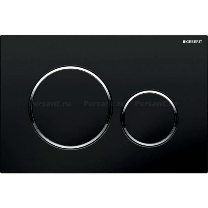 Кнопка смыва GEBERIT Sigma 20 115.882.KM.1 черный глянец/хром