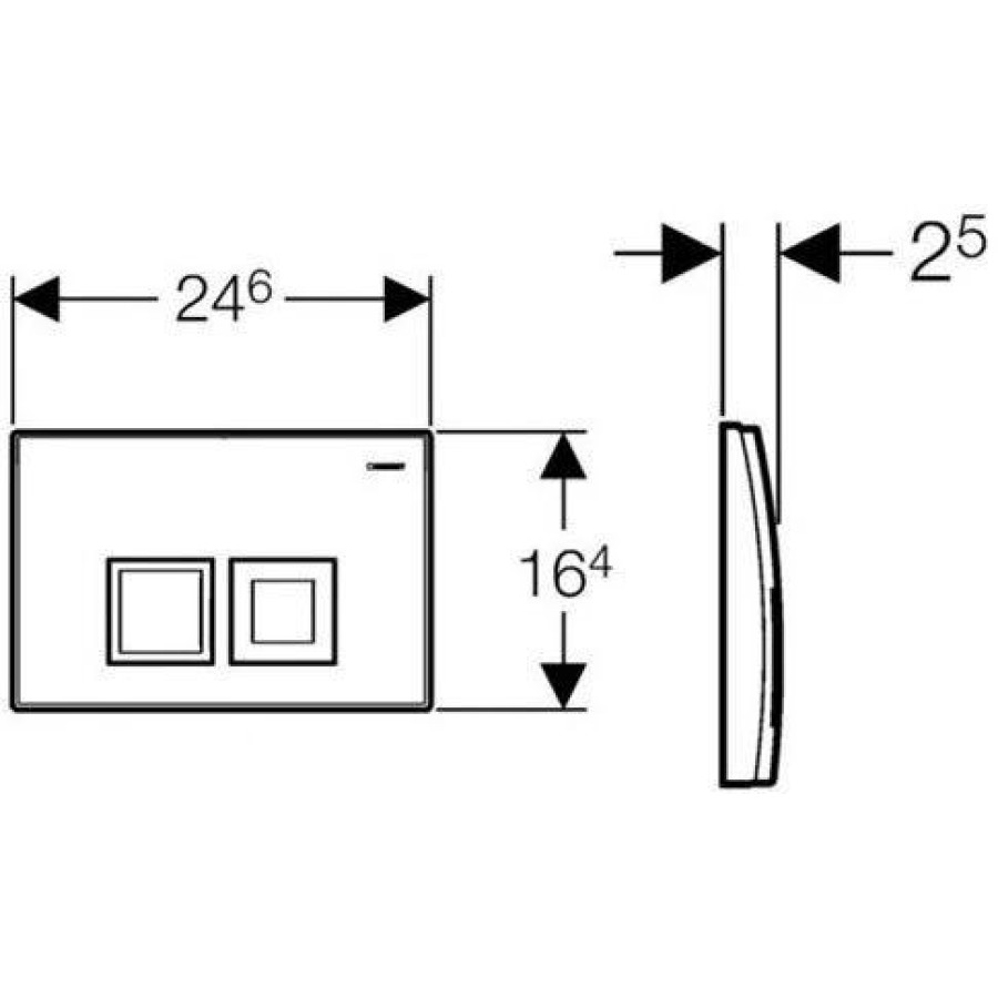 Кнопка смыва GEBERIT Delta 50 115.135.46.1
