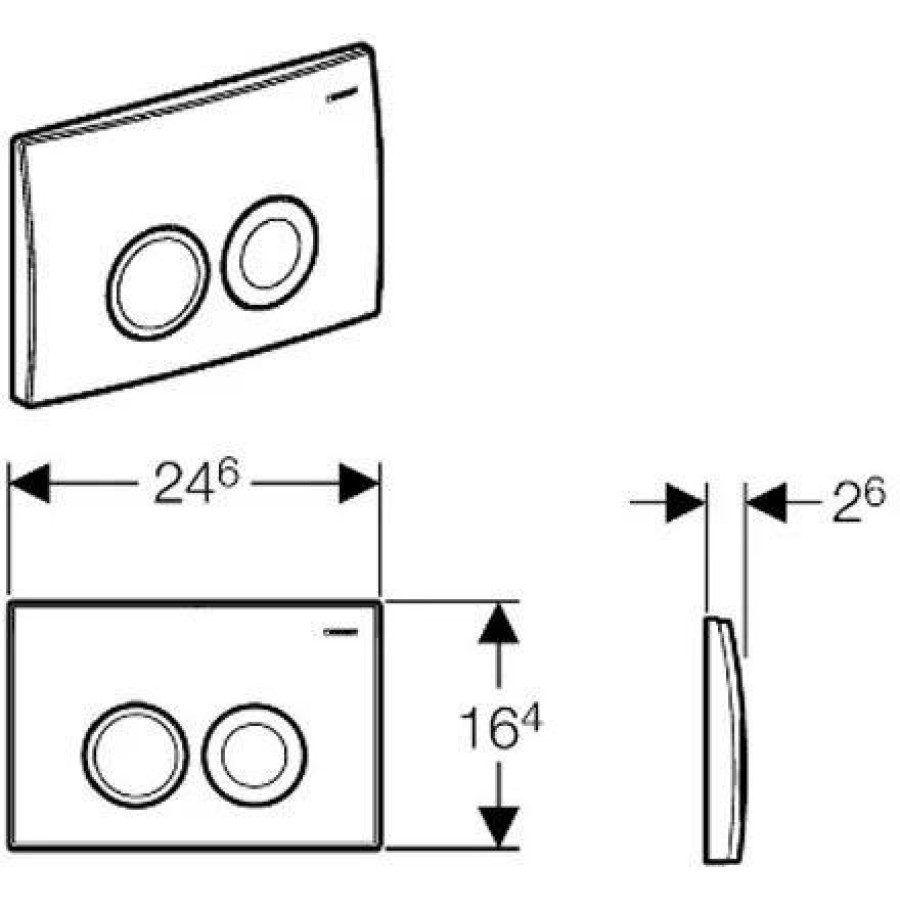 Кнопка смыва Geberit Delta 21 115.125.46.1