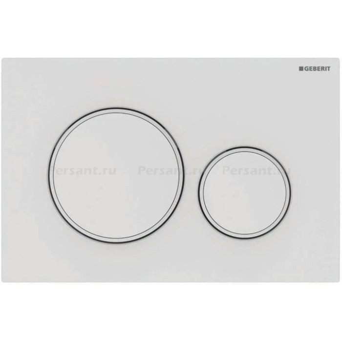 Кнопка смыва GEBERIT Sigma 20 115.882.01.1 белый матовый лак