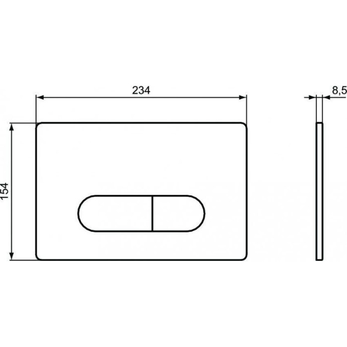 Кнопка смыва Ideal Standard Oleas R0115AC белая