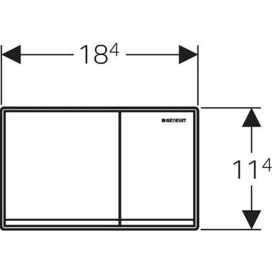 Кнопка смыва GEBERIT Omega 60 115.081.SI.1