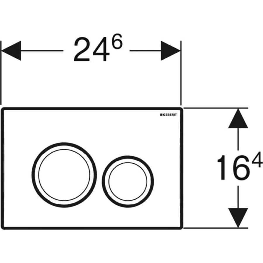 Кнопка смыва Geberit Delta20 115.127.21.1