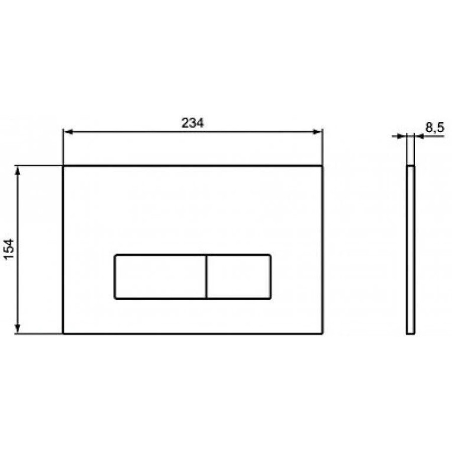 Кнопка смыва Ideal Standard Oleas R0121AA глянцевый хром