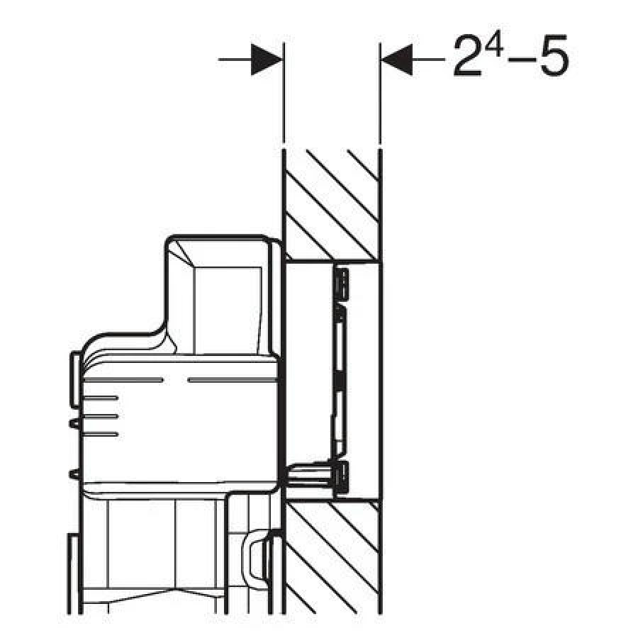 Кнопка смыва Geberit Sigma 60 115.640.GH.1 хром