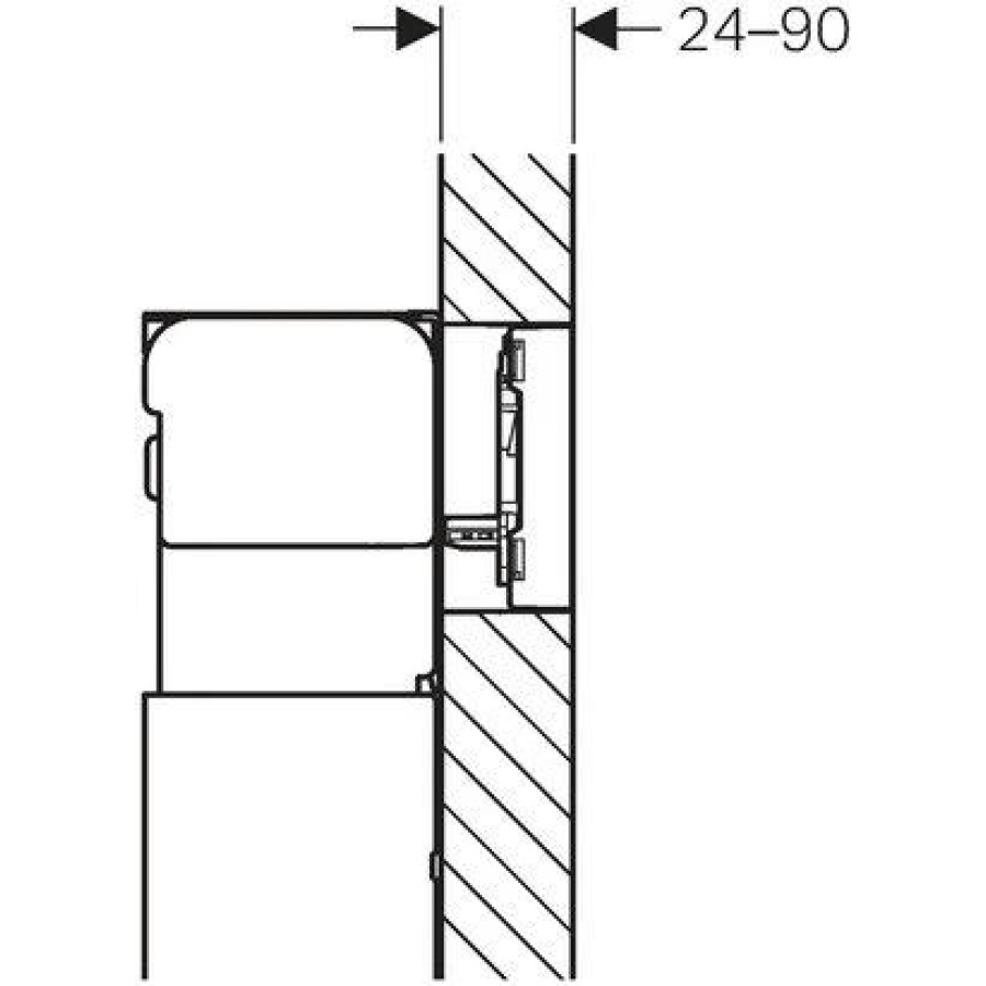 Кнопка смыва GEBERIT Omega 60 115.081.SI.1