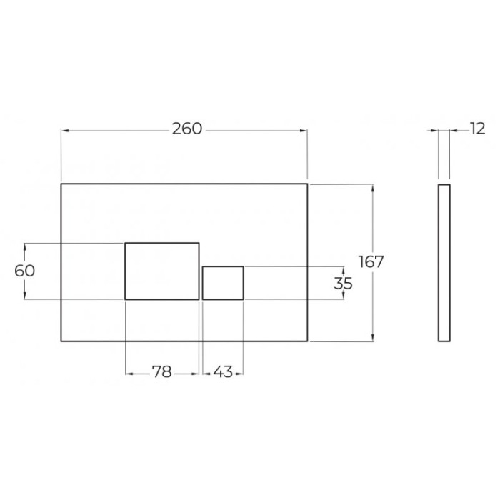 Кнопка смыва BelBagno BB072BL белая глянцевая