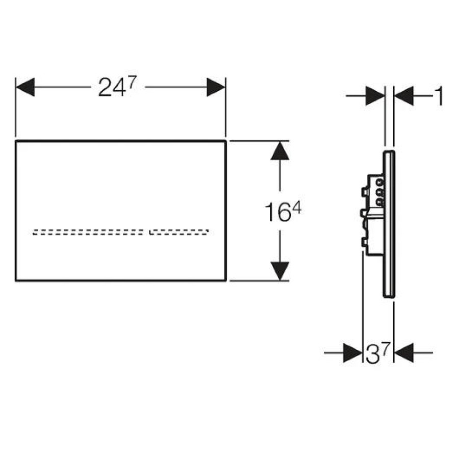 Кнопка смыва GEBERIT Sigma 80 116.090.SG.1