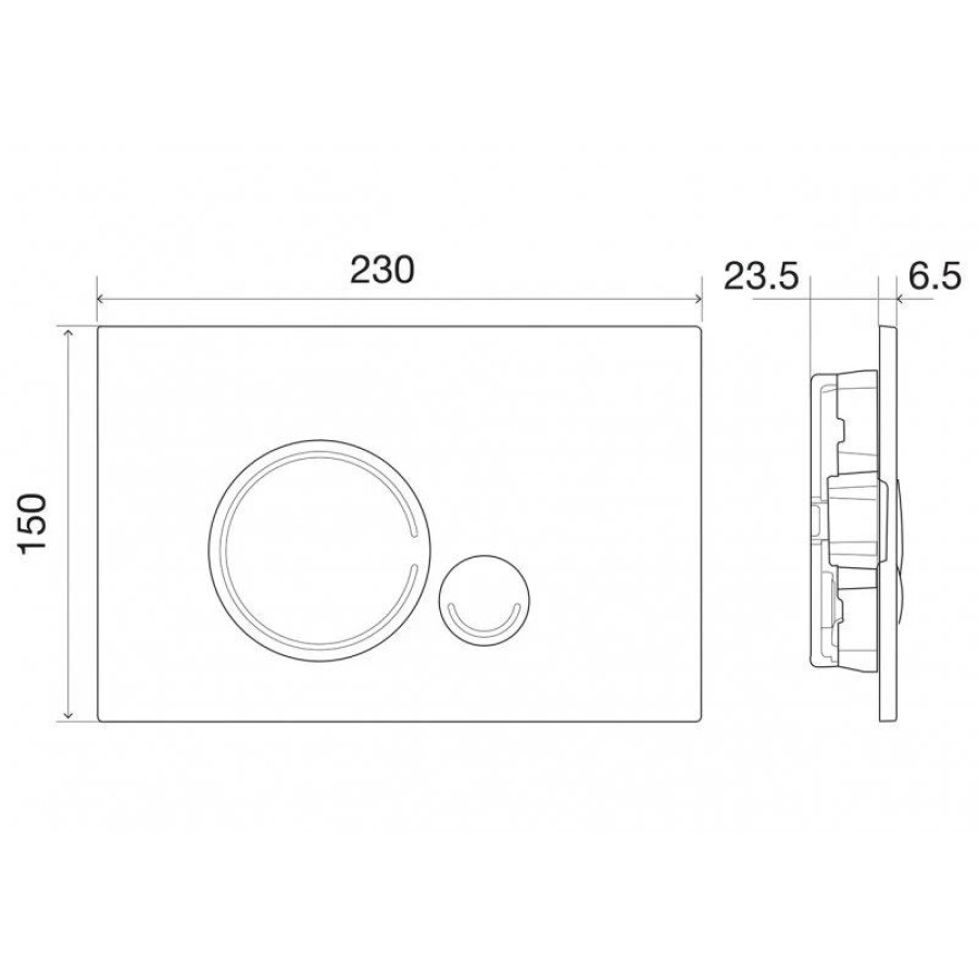 Кнопка смыва BelBagno SFERA BB017-SR-NERO.M цвет-черный матовый