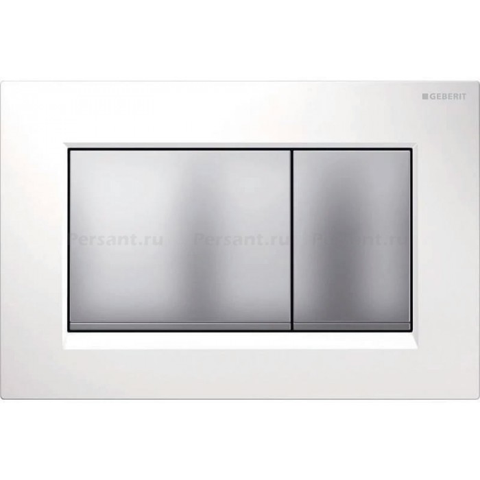 Кнопка смыва GEBERIT Sigma 30 115.883.KL.1 белый глянец/матовый хром