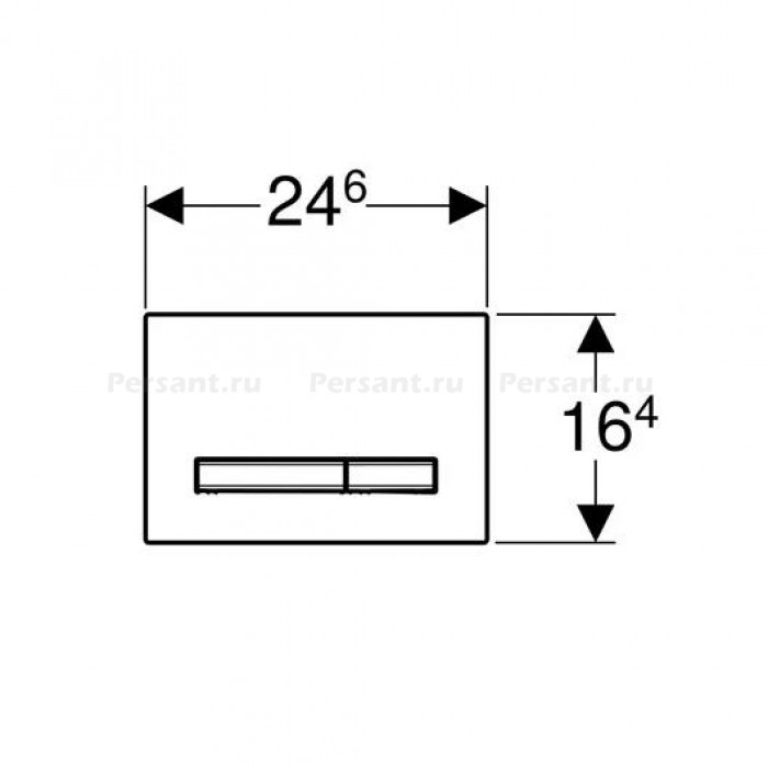 Кнопка смыва GEBERIT Sigma 50 New 115.788.11.2 белый глянец/сталь